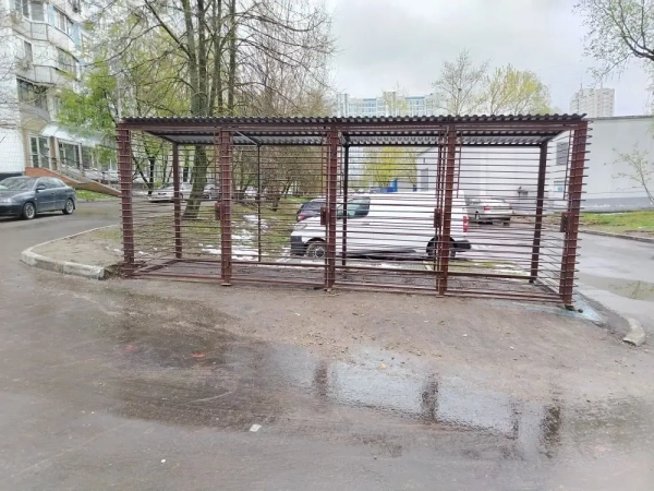 Контейнерная площадка трубчатая, 4 м