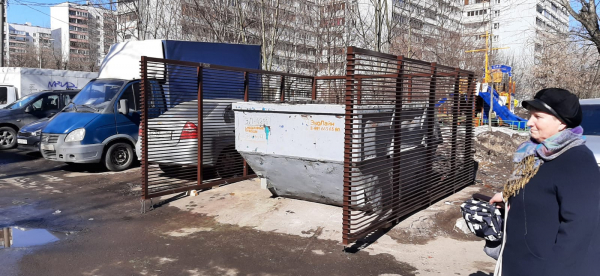 Контейнерное ограждение трубчатое